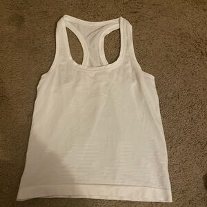 White Racerback Tank Top